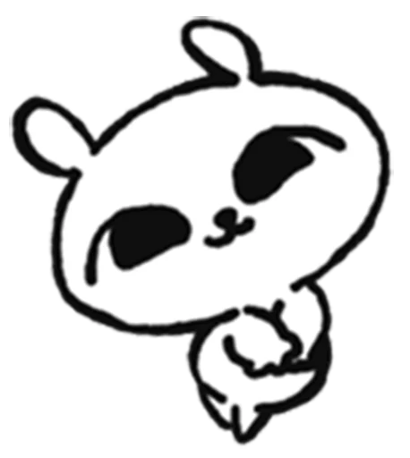 Sticker from the "marshmallow puppies" sticker pack