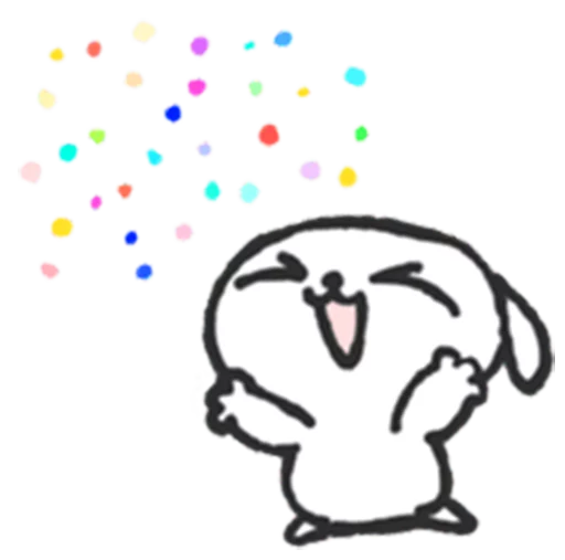 Sticker from the "marshmallow puppies" sticker pack