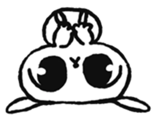 Sticker from the "marshmallow puppies" sticker pack