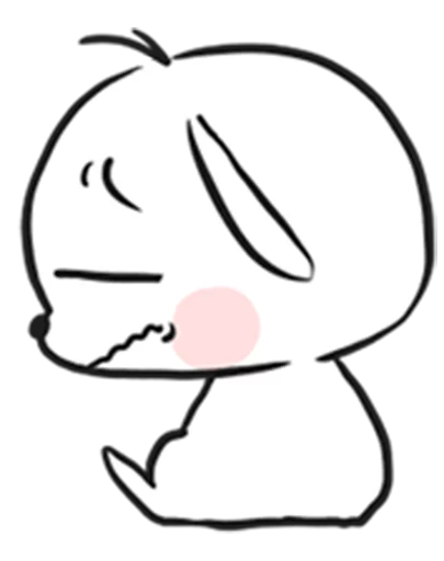 Sticker from the "marshmallow puppies" sticker pack