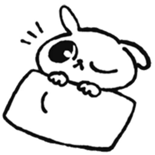 Sticker from the "marshmallow puppies" sticker pack