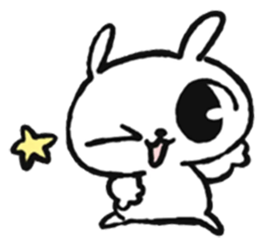 Sticker from the "marshmallow puppies" sticker pack