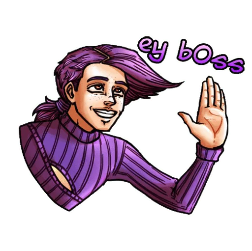 Sticker from the "JoJo" sticker pack