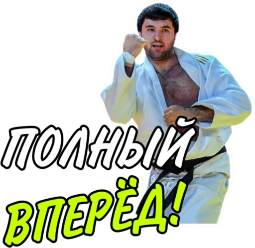 Sticker from the "Дзюдо Арт" sticker pack