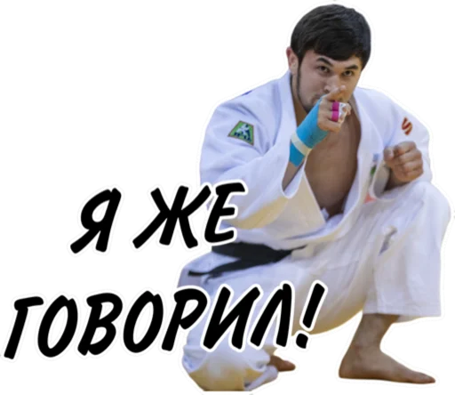 Sticker from the "Дзюдо Арт" sticker pack