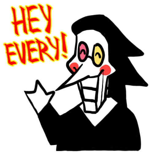 Sticker from the "spamton By Kvitsumi" sticker pack