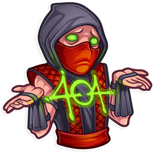 Sticker from the "Mortal Kombat" sticker pack