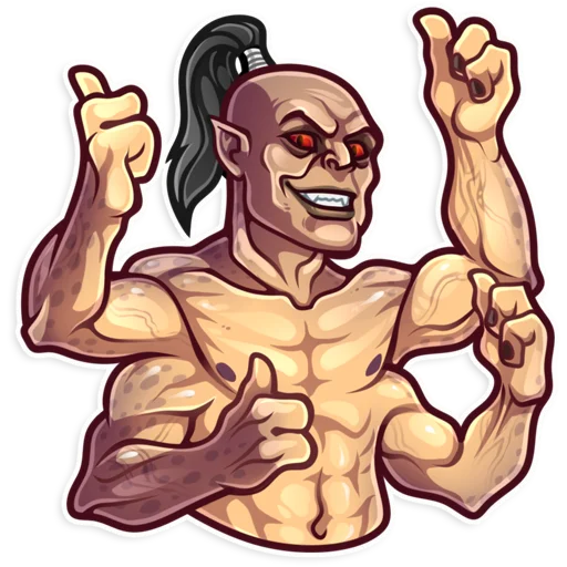 Sticker from the "Mortal Kombat" sticker pack