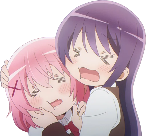 Sticker from the "Comic girls" sticker pack