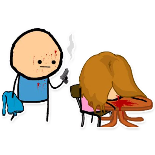 Sticker from the "Cyanide and Depression Цианид и Депресси" sticker pack