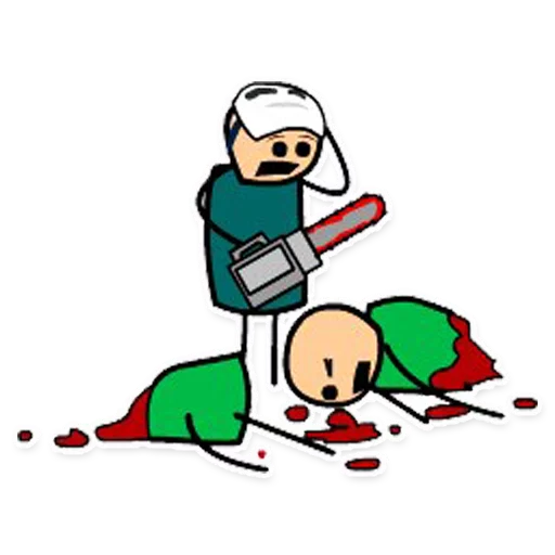 Sticker from the "Cyanide and Depression Цианид и Депресси" sticker pack