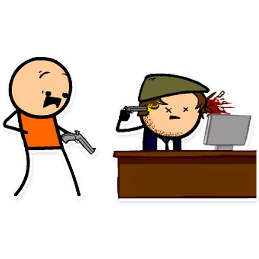 Sticker Cyanide and Depression Цианид и Депресси