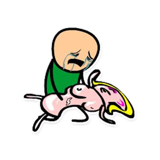 Sticker from the "Cyanide and Depression Цианид и Депресси" sticker pack