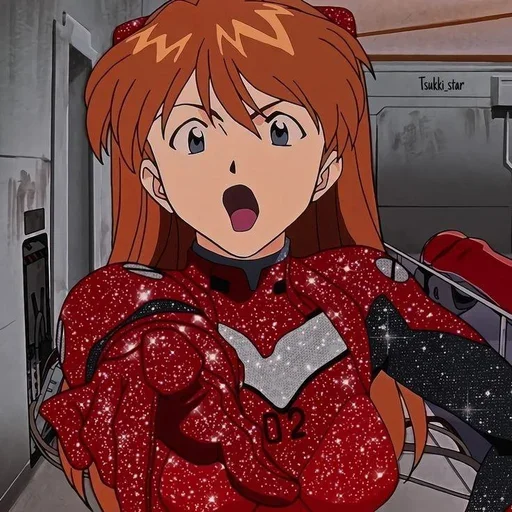 Sticker from the "Asuka Langley Soryu" sticker pack