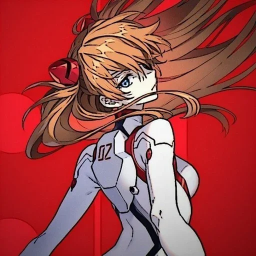 Sticker from the "Asuka Langley Soryu" sticker pack