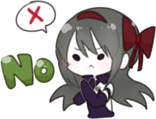 Sticker from the "Homura Akemi" sticker pack