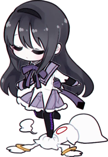 Sticker from the "Homura Akemi" sticker pack