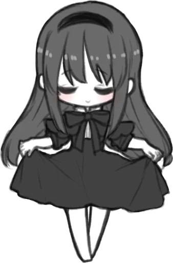 Sticker from the "Homura Akemi" sticker pack