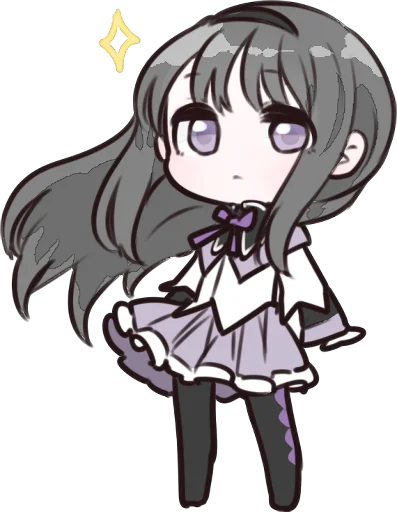 Sticker from the "Homura Akemi" sticker pack