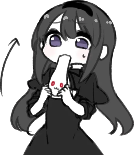 Sticker from the "Homura Akemi" sticker pack