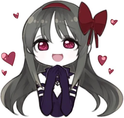 Sticker from the "Homura Akemi" sticker pack