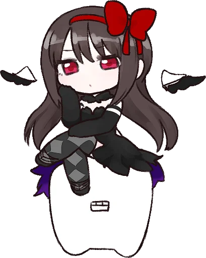 Sticker from the "Homura Akemi" sticker pack