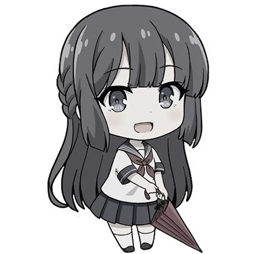 Sticker from the "Chibi chans" sticker pack