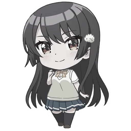 Sticker from the "Chibi chans" sticker pack