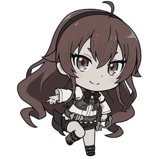 Sticker from the "Chibi chans" sticker pack