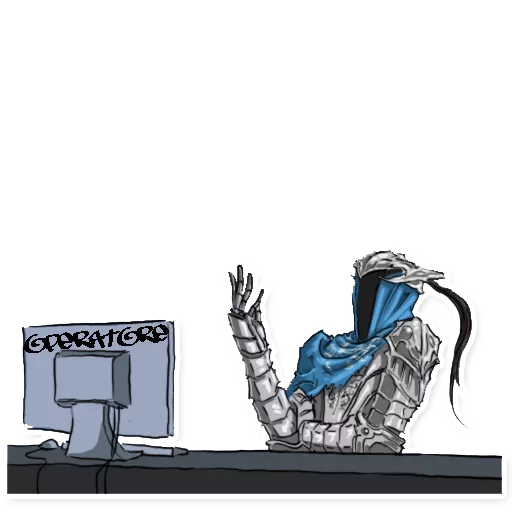 Sticker from the "Dark souls" sticker pack