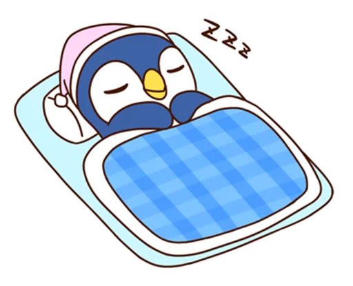 Sticker from the "Fashionable penguin" sticker pack