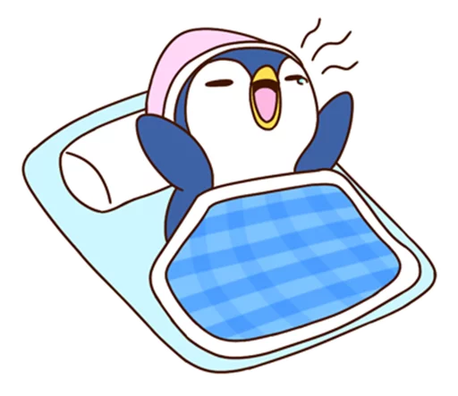 Sticker from the "Fashionable penguin" sticker pack