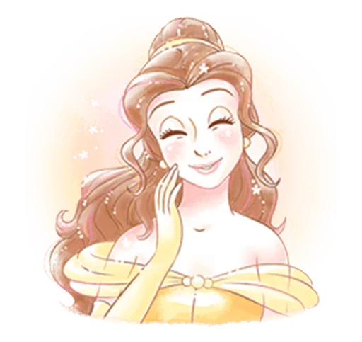 Sticker from the "Beauty and the Beast (Romantic)" sticker pack