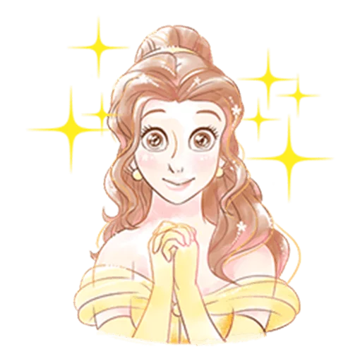 Sticker from the "Beauty and the Beast (Romantic)" sticker pack