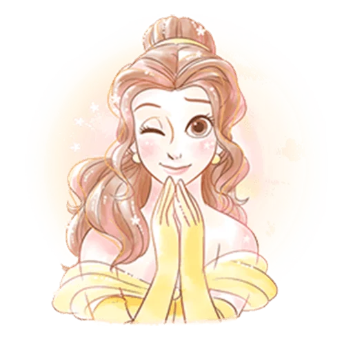 Sticker from the "Beauty and the Beast (Romantic)" sticker pack