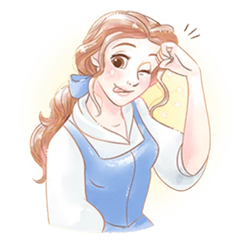 Sticker from the "Beauty and the Beast (Romantic)" sticker pack