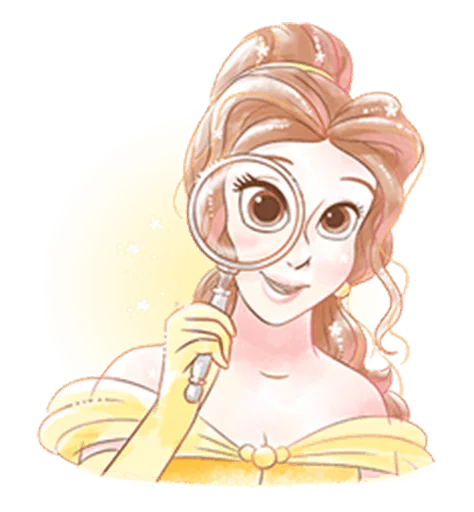 Sticker from the "Beauty and the Beast (Romantic)" sticker pack