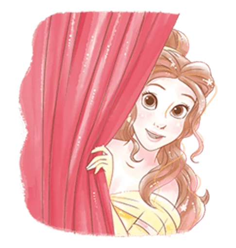 Sticker from the "Beauty and the Beast (Romantic)" sticker pack