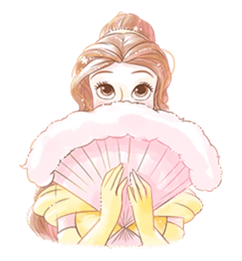 Sticker from the "Beauty and the Beast (Romantic)" sticker pack