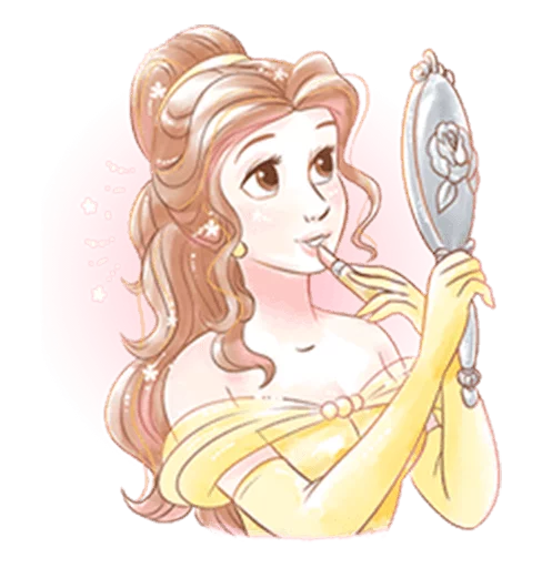 Sticker from the "Beauty and the Beast (Romantic)" sticker pack