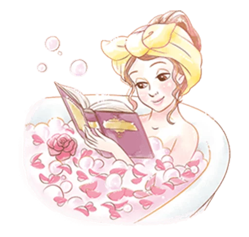 Sticker from the "Beauty and the Beast (Romantic)" sticker pack