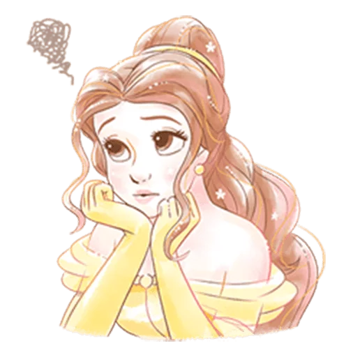 Sticker from the "Beauty and the Beast (Romantic)" sticker pack