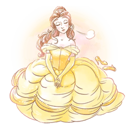 Sticker from the "Beauty and the Beast (Romantic)" sticker pack