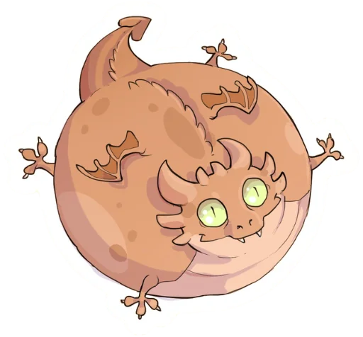 Sticker from the "DragonBuns (KODA)" sticker pack