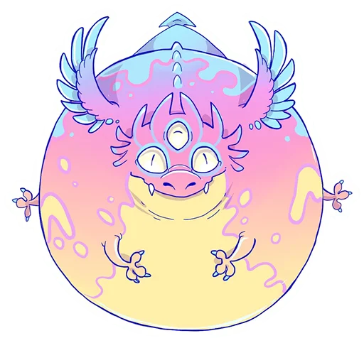 Sticker from the "DragonBuns (KODA)" sticker pack