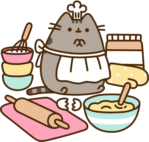 Sticker from the "Pusheen Vol. 2" sticker pack