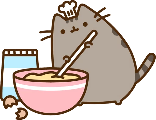 Sticker from the "Pusheen Vol. 2" sticker pack