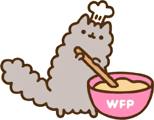 Sticker from the "Pusheen Vol. 2" sticker pack