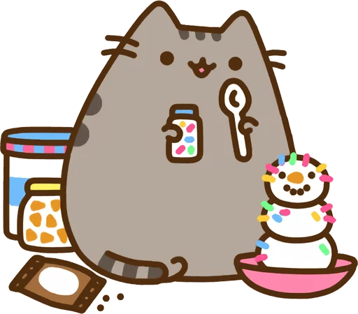 Sticker from the "Pusheen Vol. 2" sticker pack