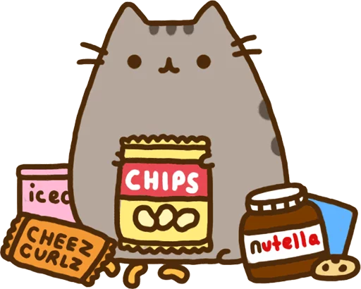 Стикер из набора "Pusheen Vol. 2"